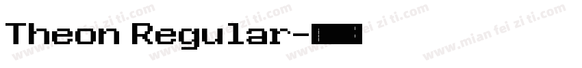Theon Regular字体转换